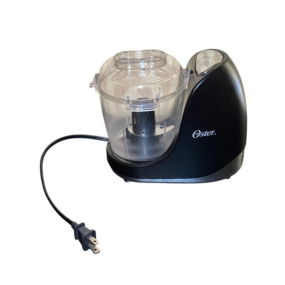 Oster 3 Cup Mini Food Chopper Black 2-Speed Small Food Processor
